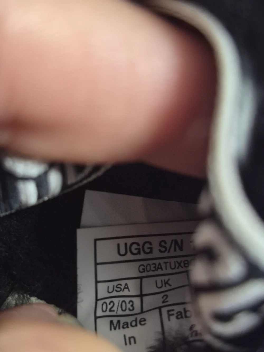 UGG Infant Fluff Yeah Slide Sandals Black - 2/3 S 9-12mo